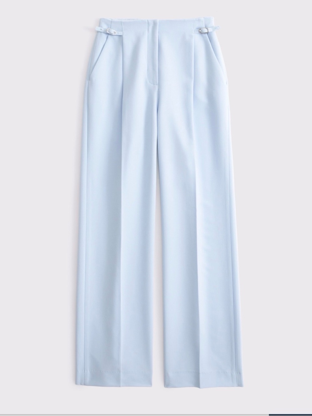 Abercrombie & Fitch Pale Blue Wide-Leg Trousers